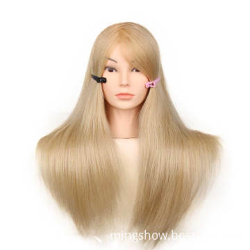 cosmetology 100% human hair mannequin dummy doll head african training head